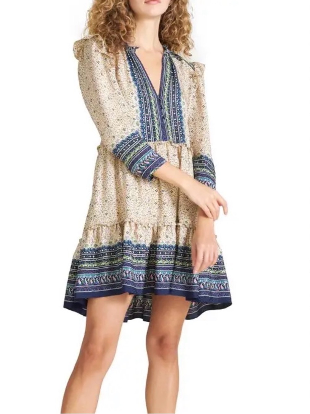 Vernonica Beard | Lumi Mix Print Silk Dress